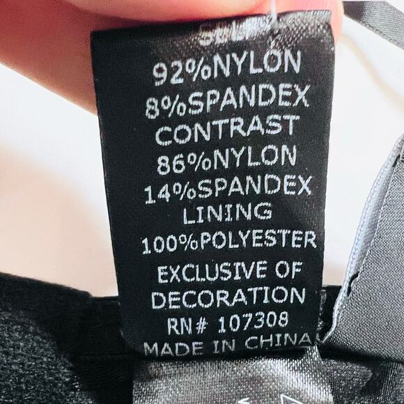 Windsor Halter Corset Top Large Black Spaghetti Strap Pearls Rhinestones New - Picture 11 of 12